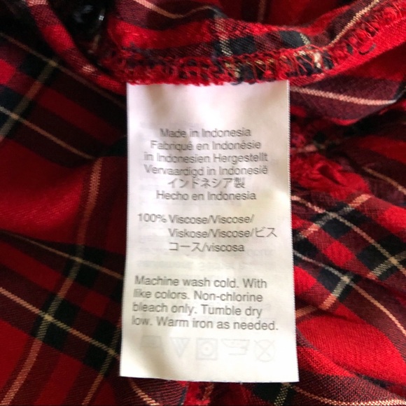 Madewell plaid swing top size large - Picture 6 of 6